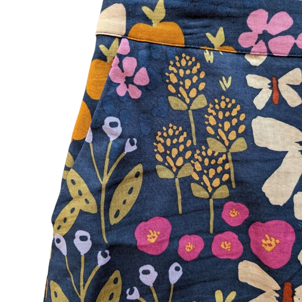 Princess Highway Floral Print Linen Blend Skirt AU Size 12 US Size 8 - Picture 4 of 10